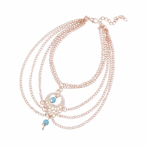 🆑 SET OF 2 GOLD COLOR FOOT CHAIN - Picture 2 of 3